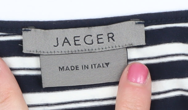 Jaeger Women's Striped T-Shirt M Multicoloured
