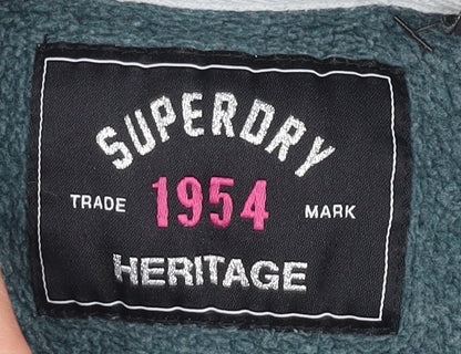 Superdry Women's Green Pullover Hoodie Size 6