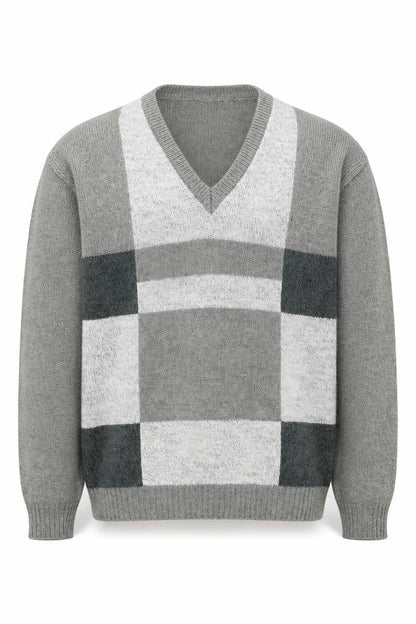 Mens UK Size L Tootal Grey Pullover Jumper