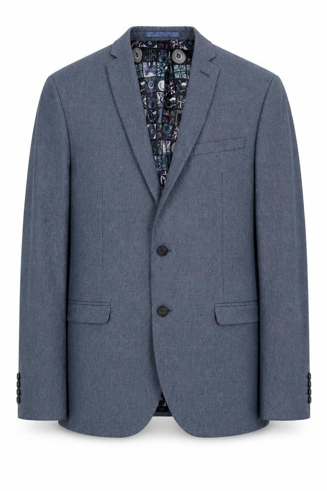 Mens UK Size 40 Ben Sherman Regular Blue Suit Jacket