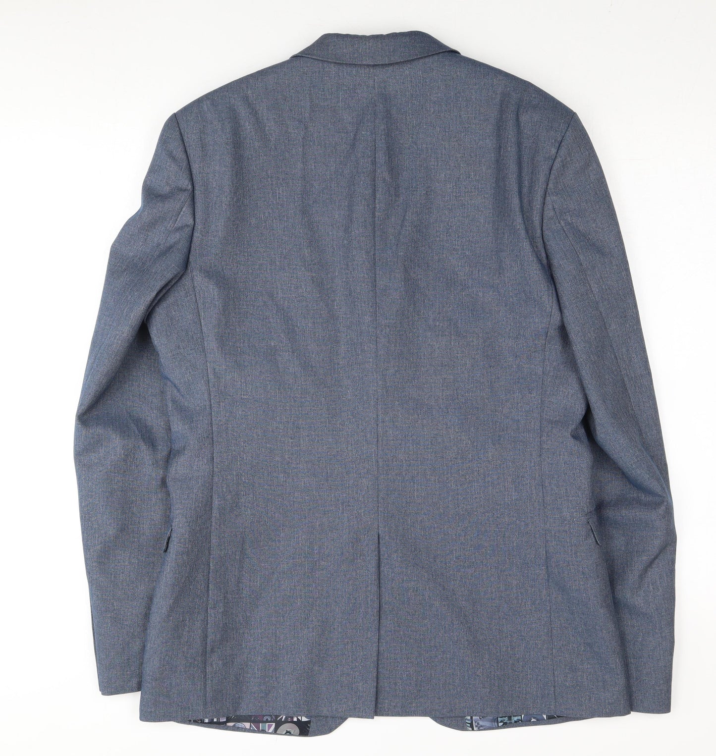 Mens UK Size 40 Ben Sherman Regular Blue Suit Jacket