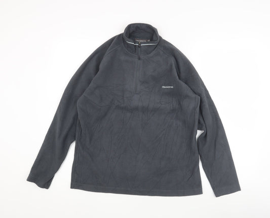 Additional front view of Craghoppers unisex grey pullover sweatshirt, size 12