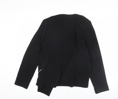 Roman Originals Women Black Regular Blazer Size 12