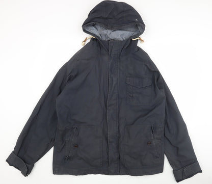 Mens UK Size XL Linea Black Parka Coat