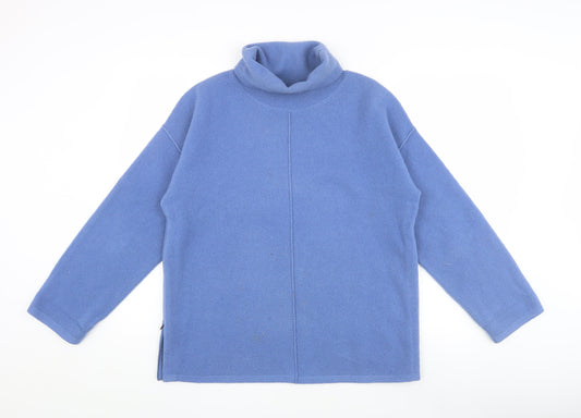 Jigsaw Women's Blue Wool Cowl Neck Pullover Jumper, Size S