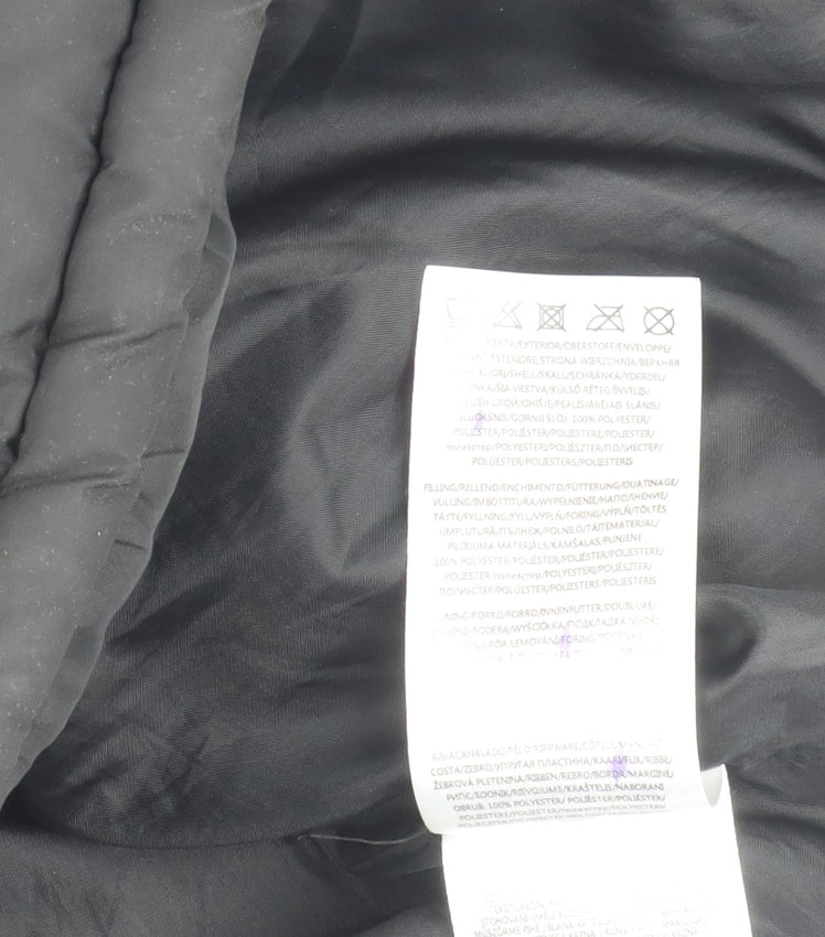 Brave Soul Boys Black Puffer Jacket, Size 13, Hooded, Winter Warm