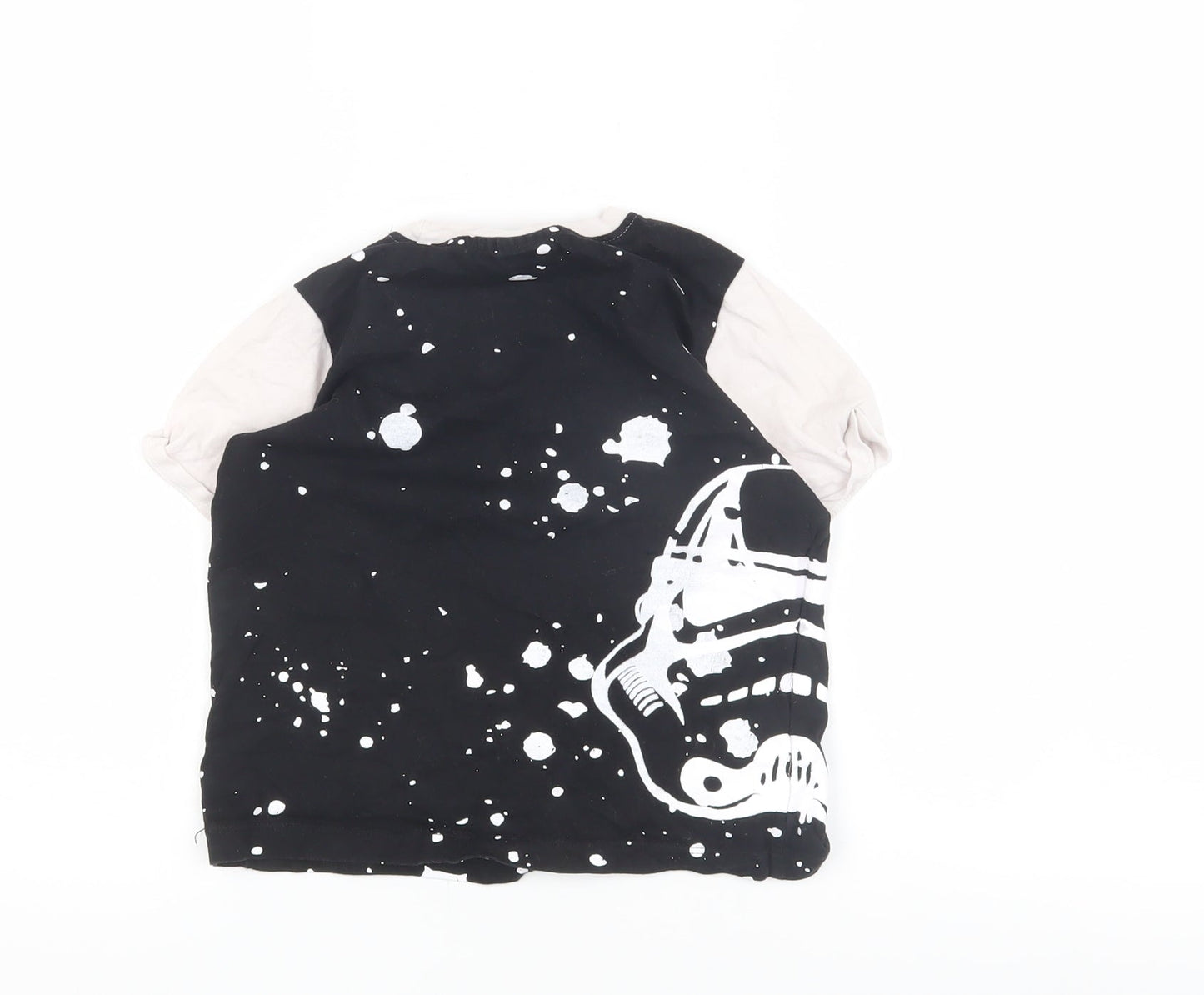Star Wars Boys Black Graphic T-Shirt, Size 5-6, Space Theme