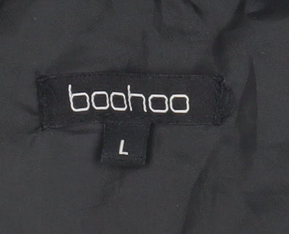 Womens UK Size L Boohoo Black