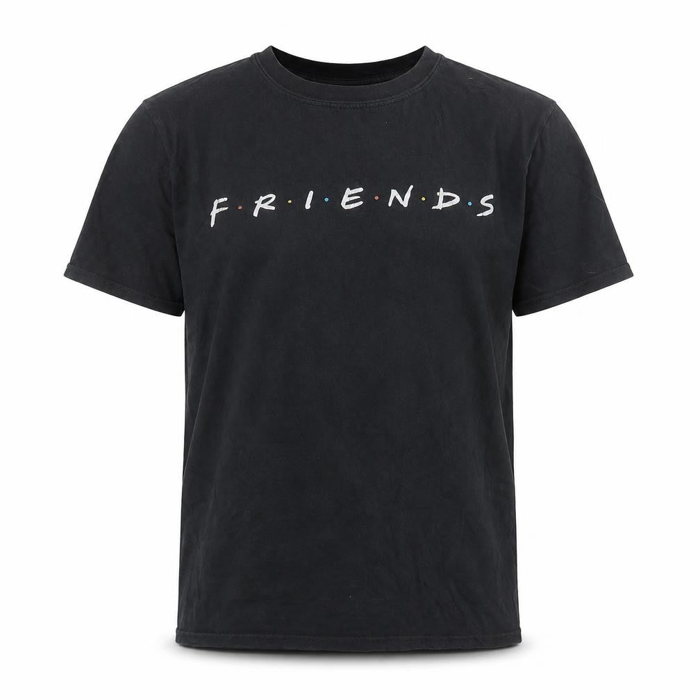 Mens UK Size S FRIENDS Black  T-Shirt