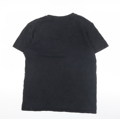 Mens UK Size S FRIENDS Black  T-Shirt