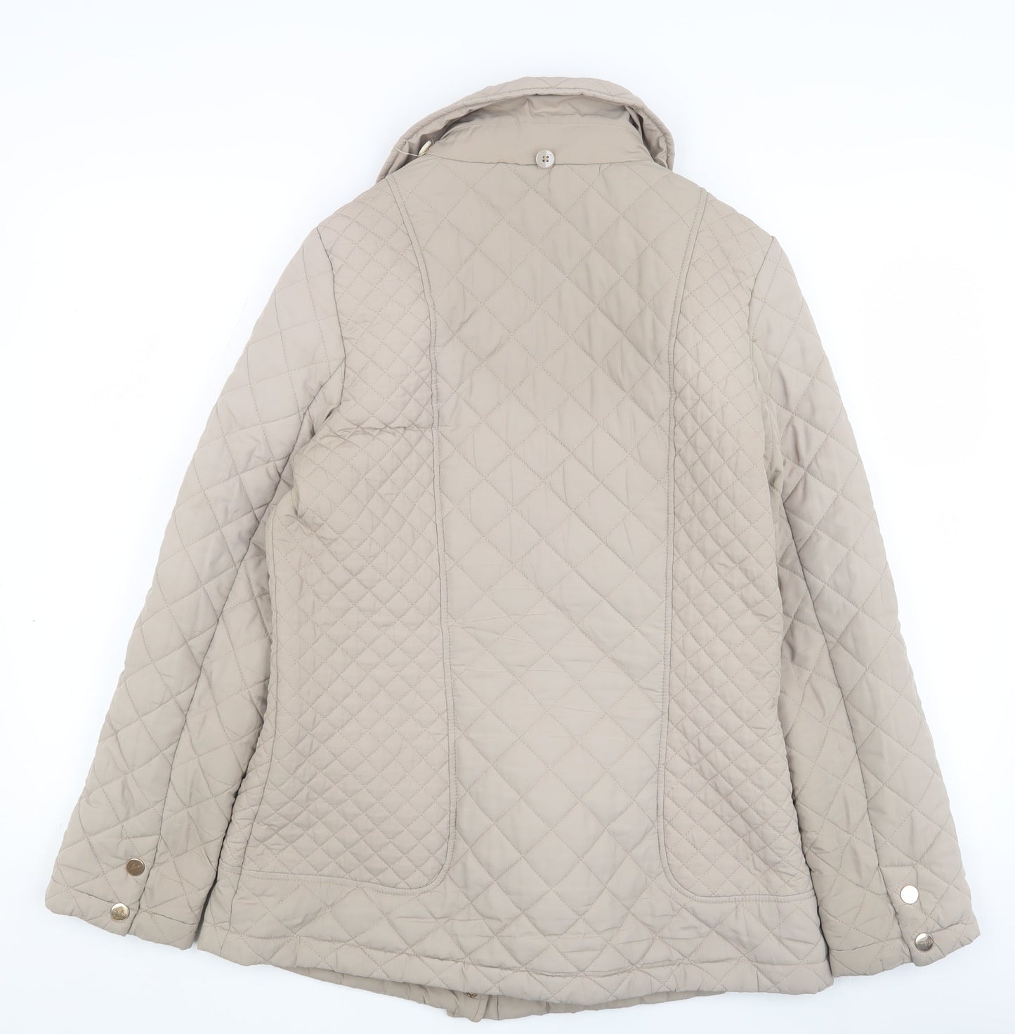 Womens UK Size 10 Betty Kay Beige Quilted Coat