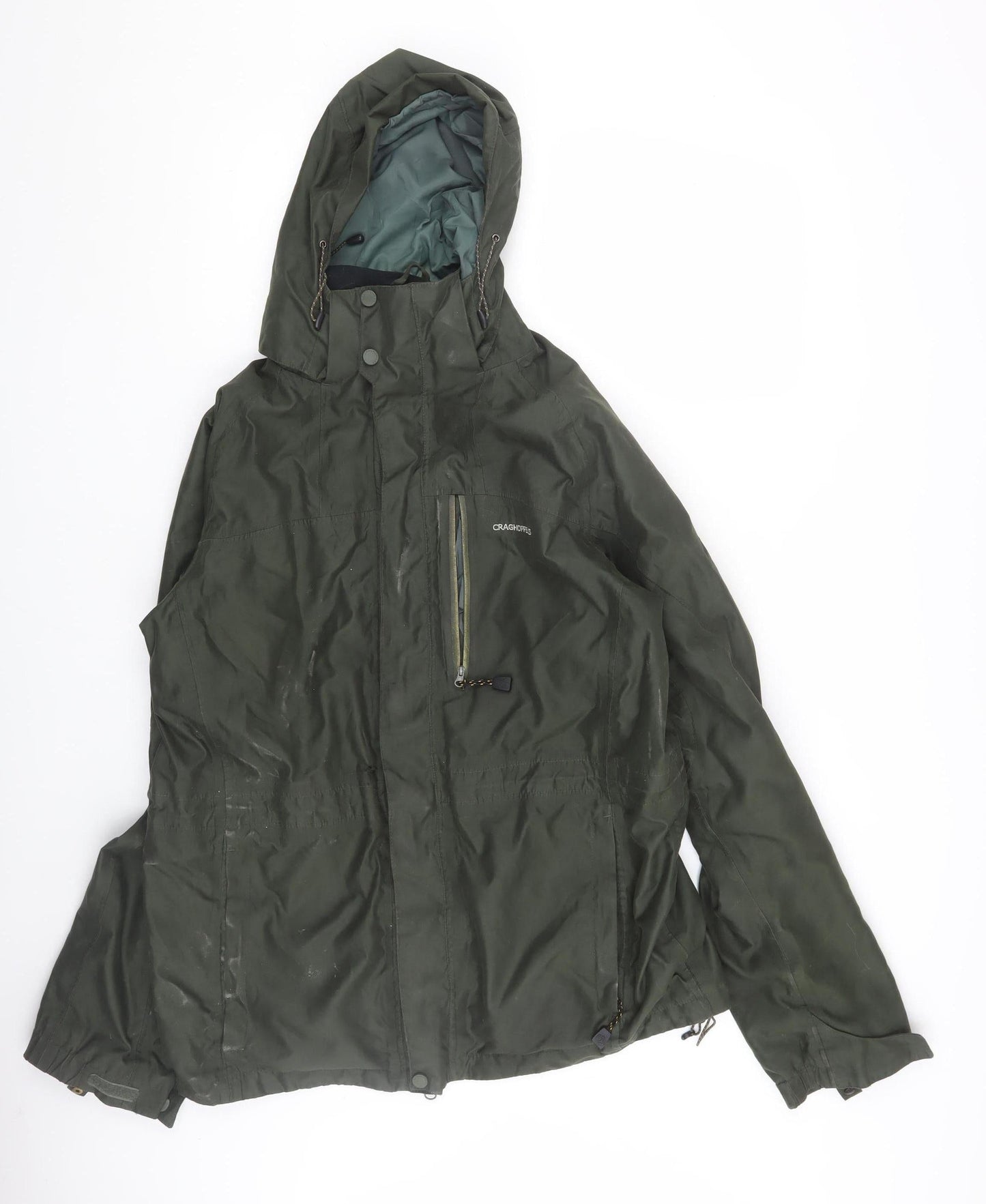 Mens UK Size S Craghoppers Green Anorak Coat