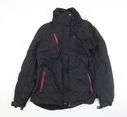 Womens UK Size 14 Warehouse Black Puffer Jacket