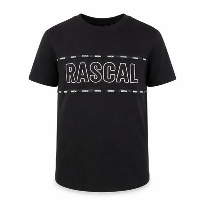Rascal Boys Black L T-Shirt Casual Crew Neck Short Sleeve