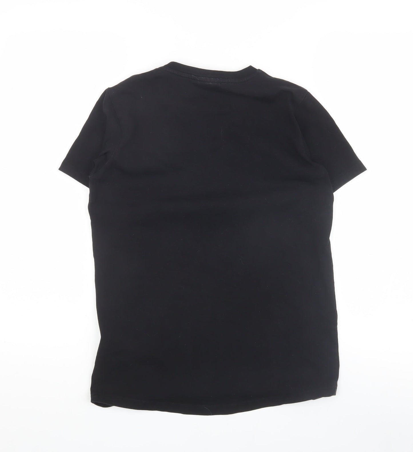 Rascal Boys Black L T-Shirt Casual Crew Neck Short Sleeve