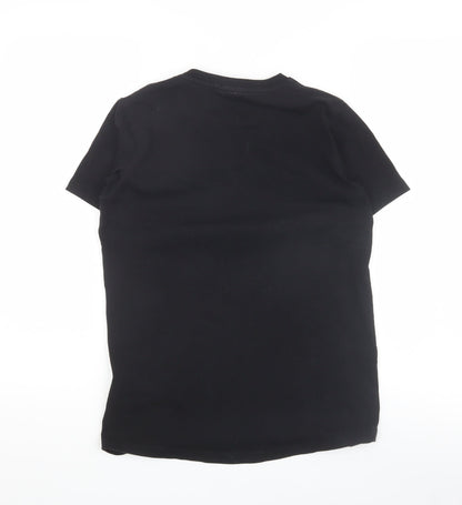 Rascal Boys Black L T-Shirt Casual Crew Neck Short Sleeve