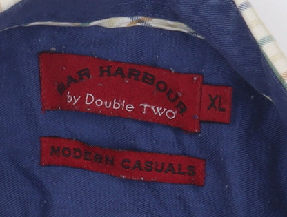 Bar Harbour Men's XL Multicoloured Check Casual Shirt
