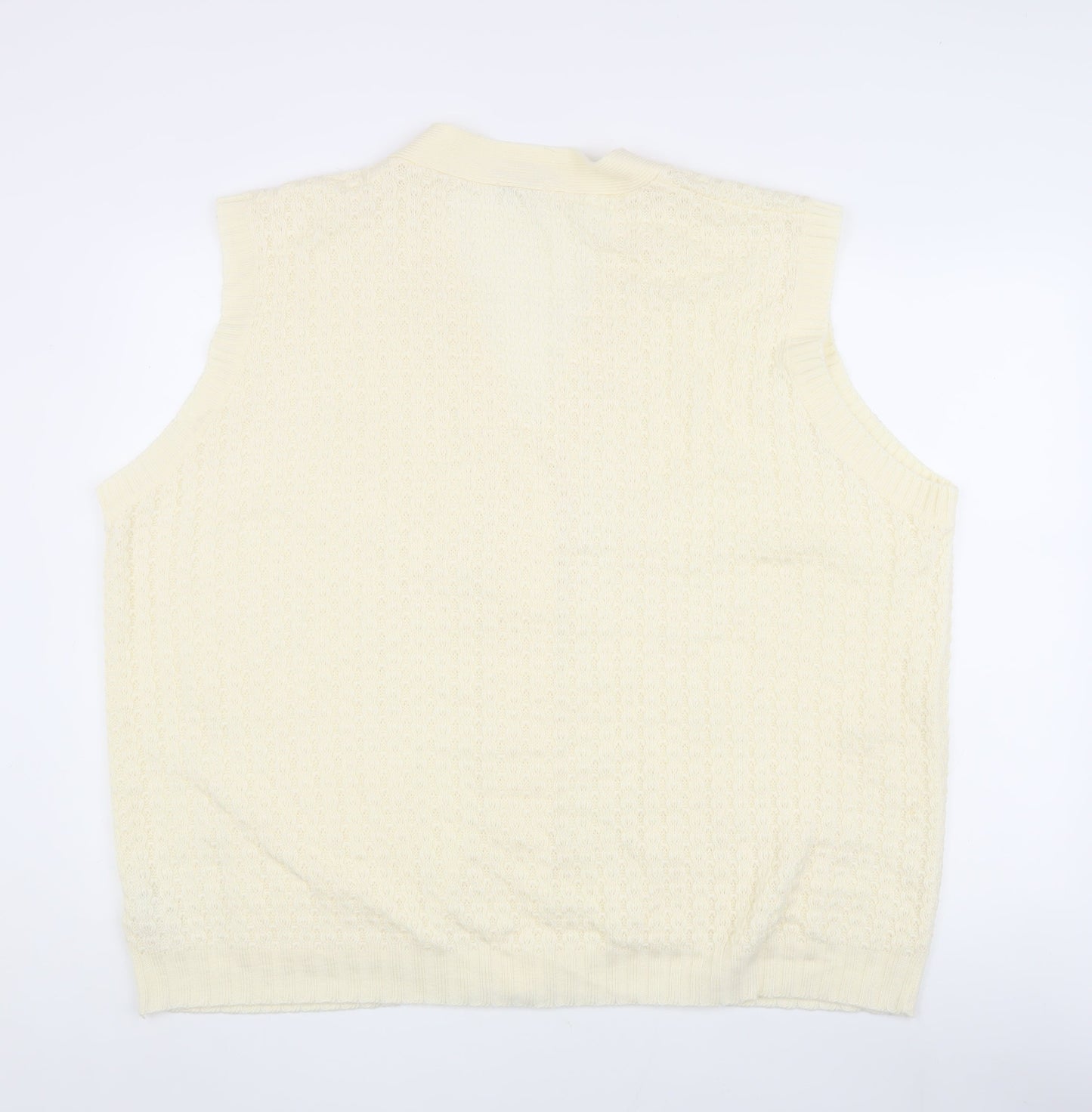 Womens UK Size 30/32 Damart Ivory Vest Jumper