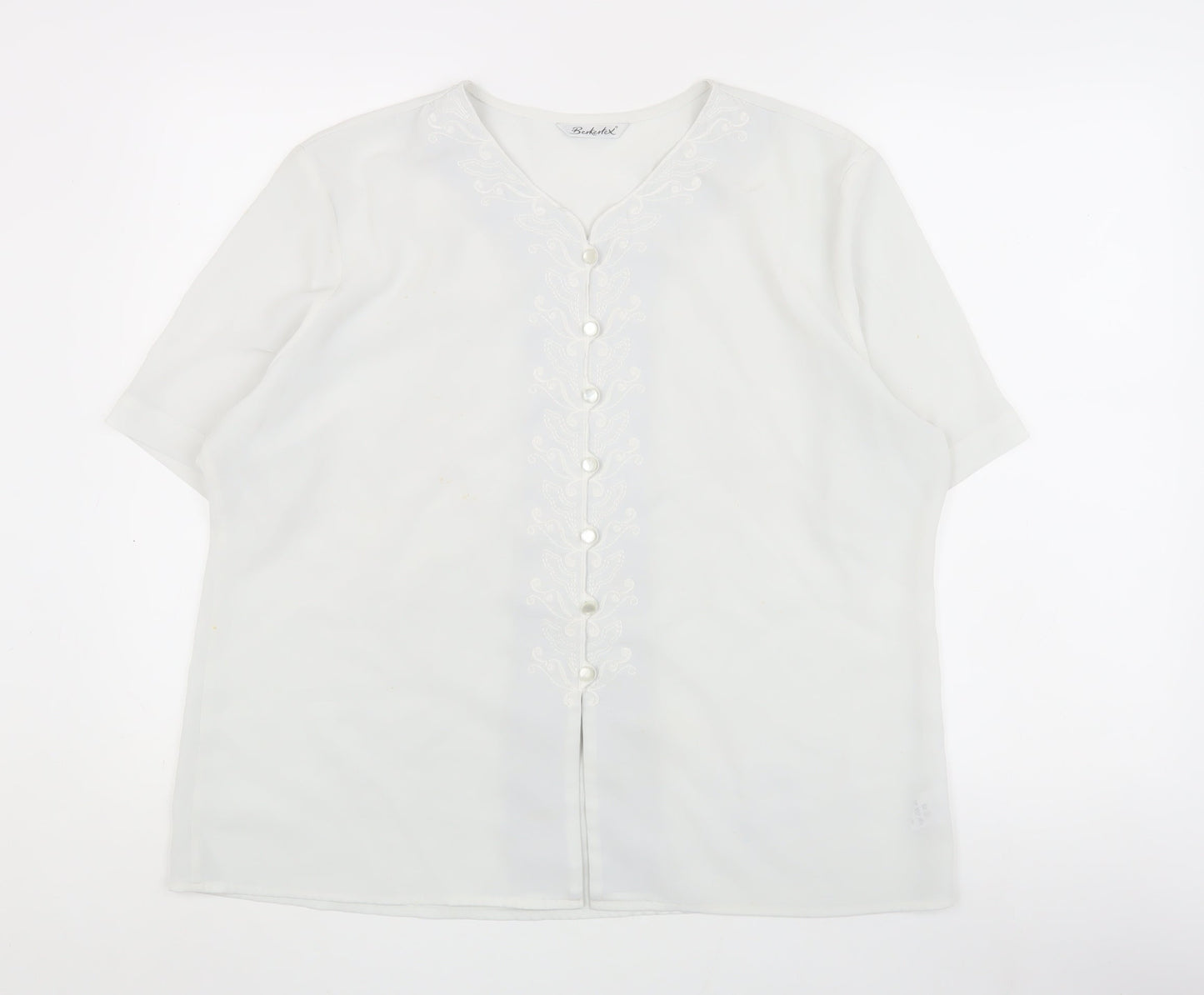 Womens UK Size 20 Berketex White  Blouse