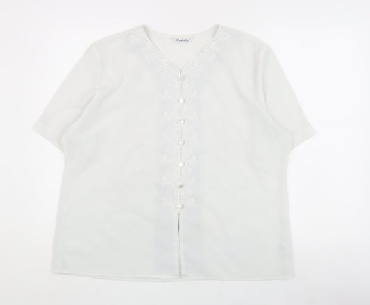 Womens UK Size 20 Berketex White  Blouse