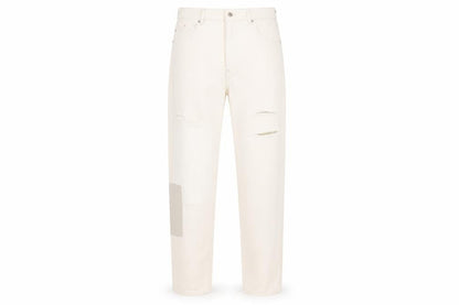 Womens UK Size UK 6 River Island Regular Fit Straight Ivory Jeans