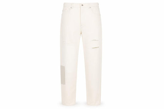 Womens UK Size UK 6 River Island Regular Fit Straight Ivory Jeans