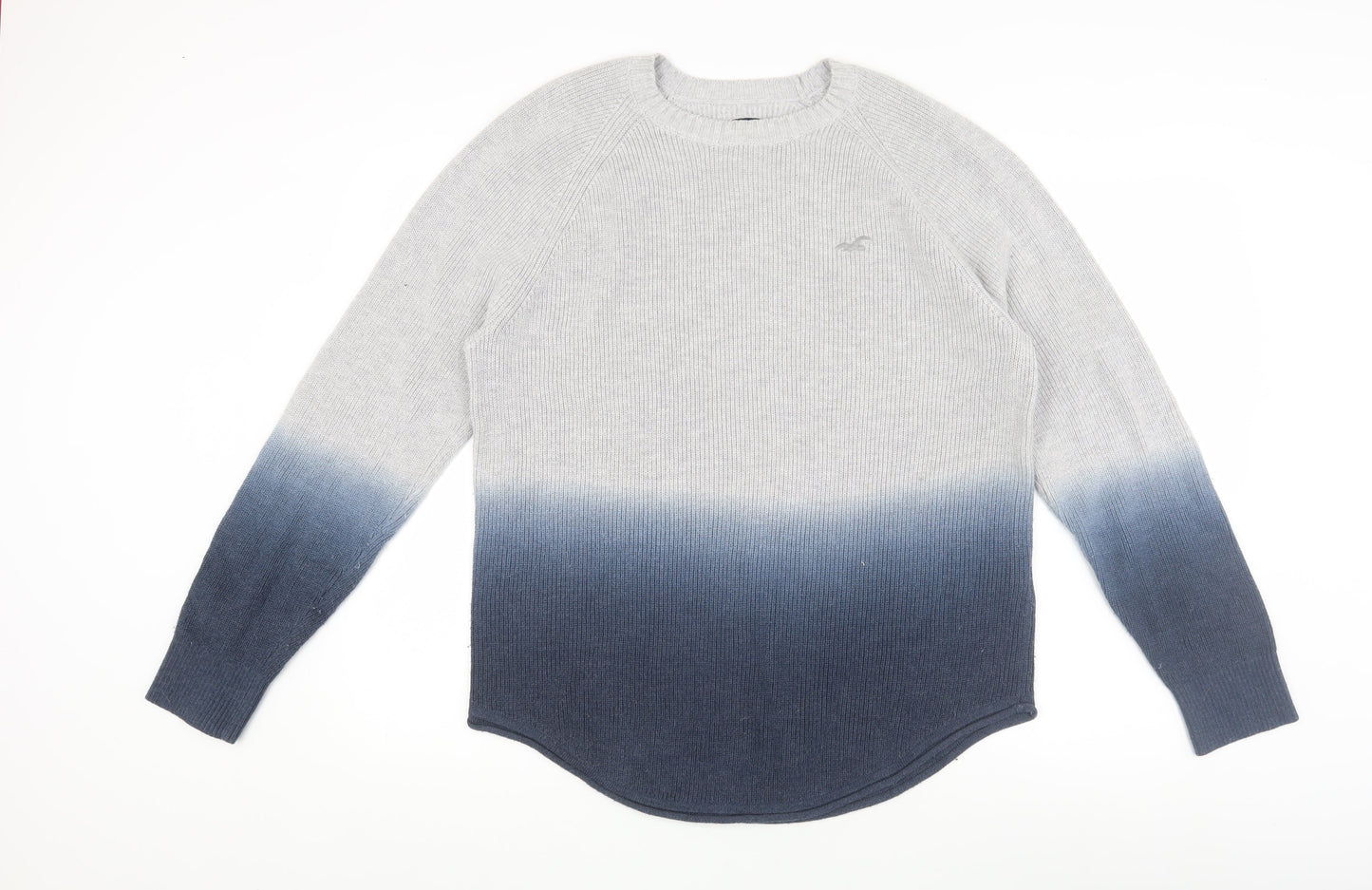 Hollister Men's Grey Pullover Jumper L