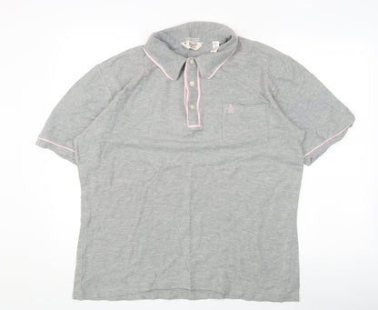 Original Penguin Men's Grey Slim Fit Polo XXL