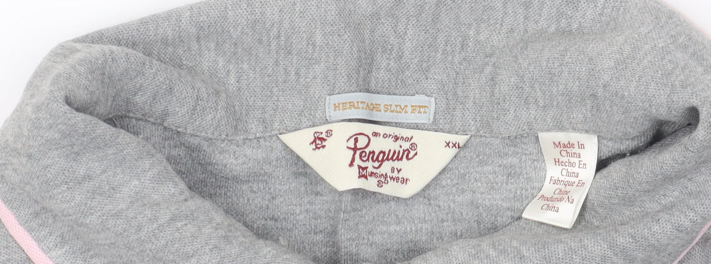 Original Penguin Men's Grey Slim Fit Polo XXL