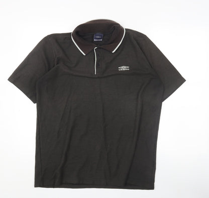 Umbro Men's Brown XL Collared Polo Shirt