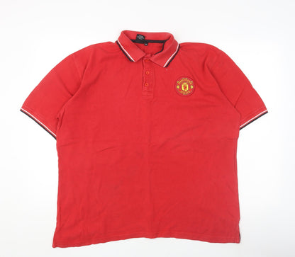 Manchester United Red 2XL Men's Polo Shirt