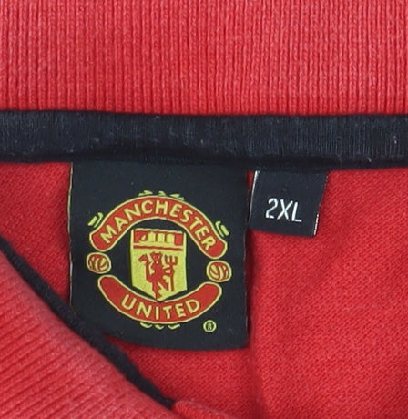 Manchester United Red 2XL Men's Polo Shirt