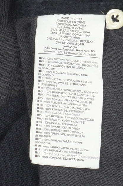 Nike Men's Black 2XL Polo Colourblock Shirt