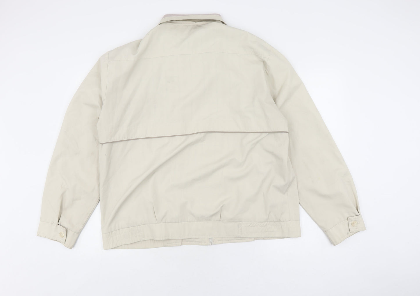 Mens UK Size M Debenhams Beige Bomber Jacket
