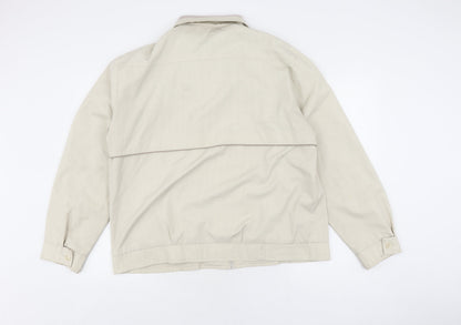 Mens UK Size M Debenhams Beige Bomber Jacket