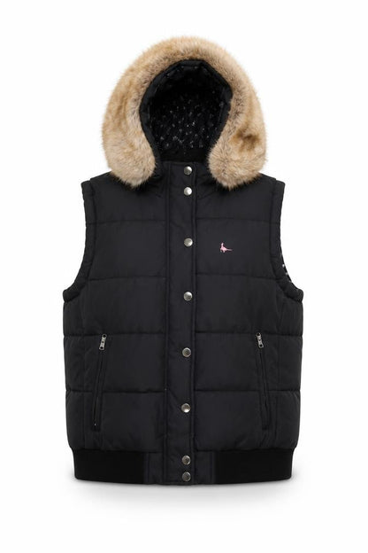 Womens UK Size 12 Jack Wills Black Puffer Jacket