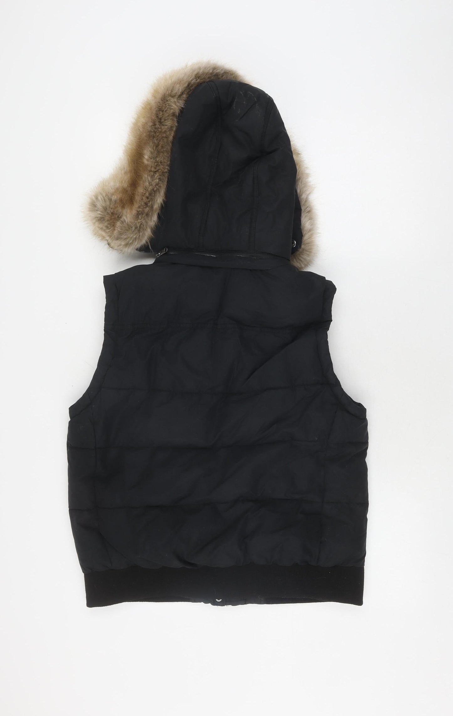 Womens UK Size 12 Jack Wills Black Puffer Jacket