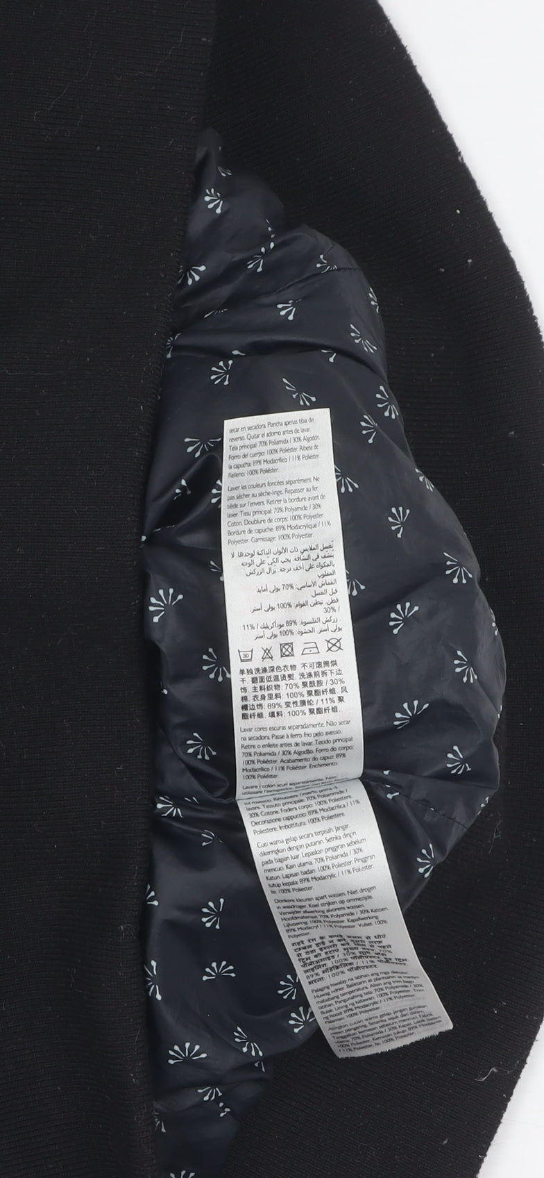 Womens UK Size 12 Jack Wills Black Puffer Jacket