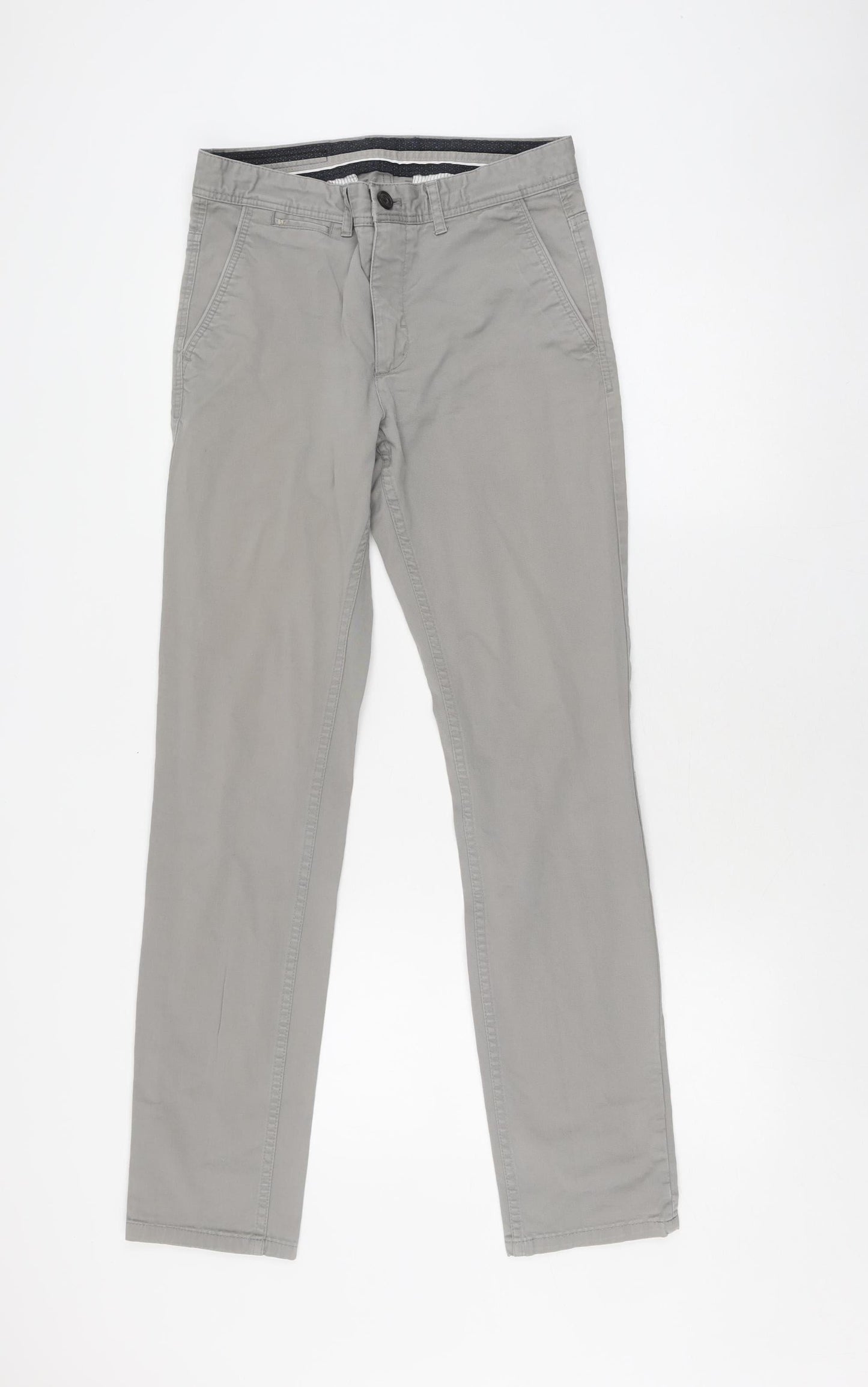 Zara Man Grey Chino Trousers - Size 30