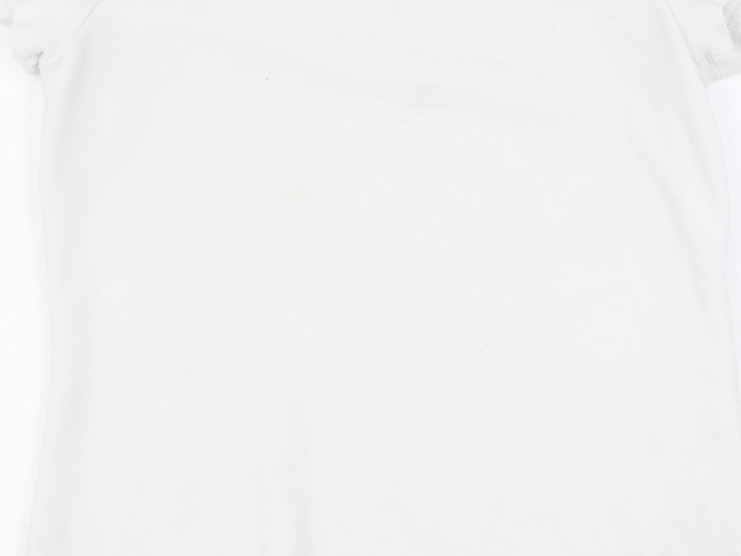 Banana Republic Women’s White XS T-Shirt, Stretch, Zip Accent