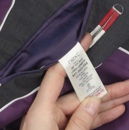Mens UK Size 40 NEXT Regular Grey Suit Jacket