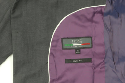 Mens UK Size 40 NEXT Regular Grey Suit Jacket