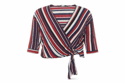 Zara Basic Women's Multicoloured Wrap Blouse Size L