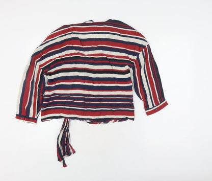 Zara Basic Women's Multicoloured Wrap Blouse Size L