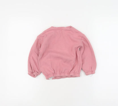 Primark Disney Unisex Pink Jumper 24-36M Chip & Dale Casual