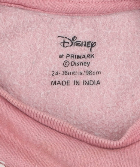 Primark Disney Unisex Pink Jumper 24-36M Chip & Dale Casual