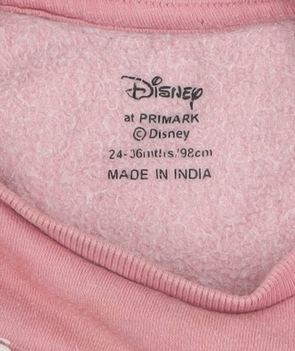 Primark Disney Unisex Pink Jumper 24-36M Chip & Dale Casual