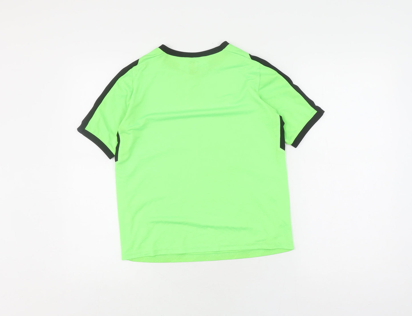 Kipsta Boys' Green Football T-Shirt, 13 Years, Breathable