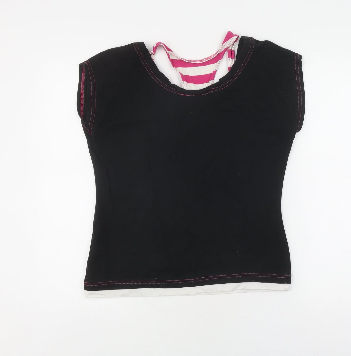 Womens UK Size 14 Everlast Black Basic T-Shirt