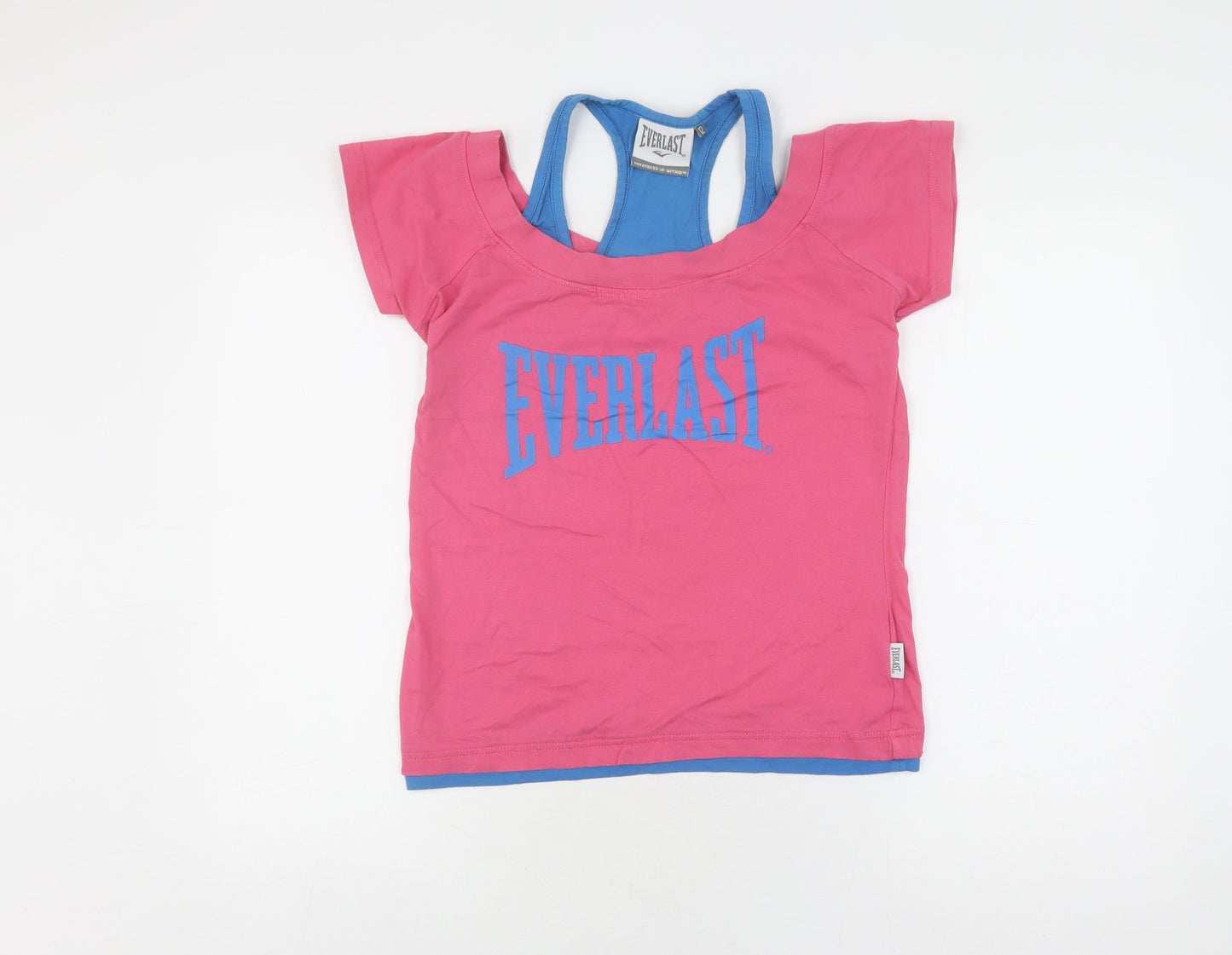 Womens UK Size 12 Everlast Multicoloured Basic T-Shirt